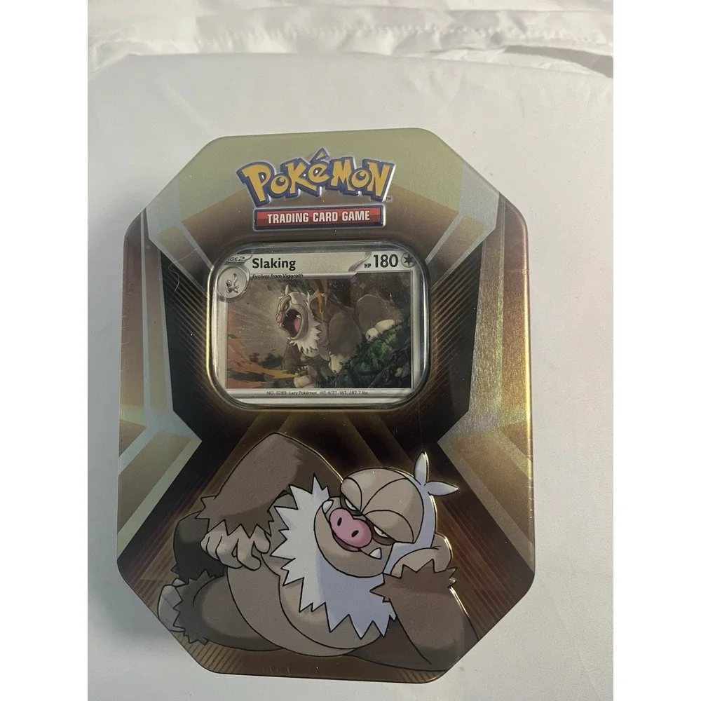Pokemon TCG Slaking Triple Whammy Collector Tin Factory Sealed New